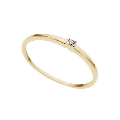 Firetti Solitärring Schmuck Geschenk Gold 333 Damenring Verlobungsring Goldring Solitär, mit Brillant