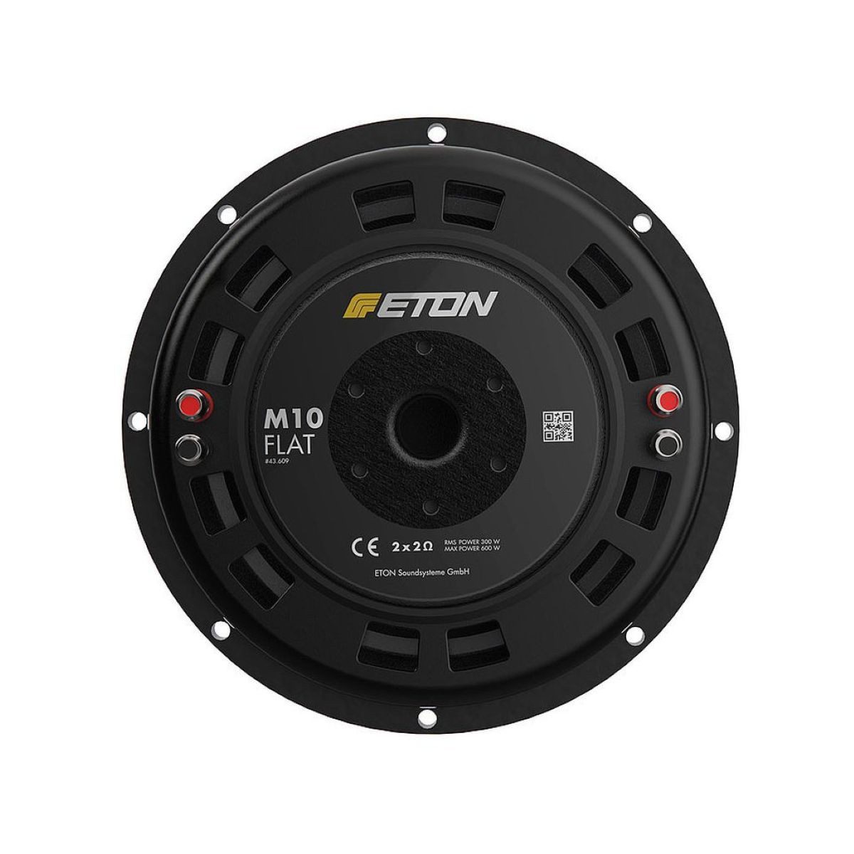 Eton M10 FLAT 25cm Subwoofer Chassis super flach Auto-Subwoofer (300 W, max.: W 25 cm)