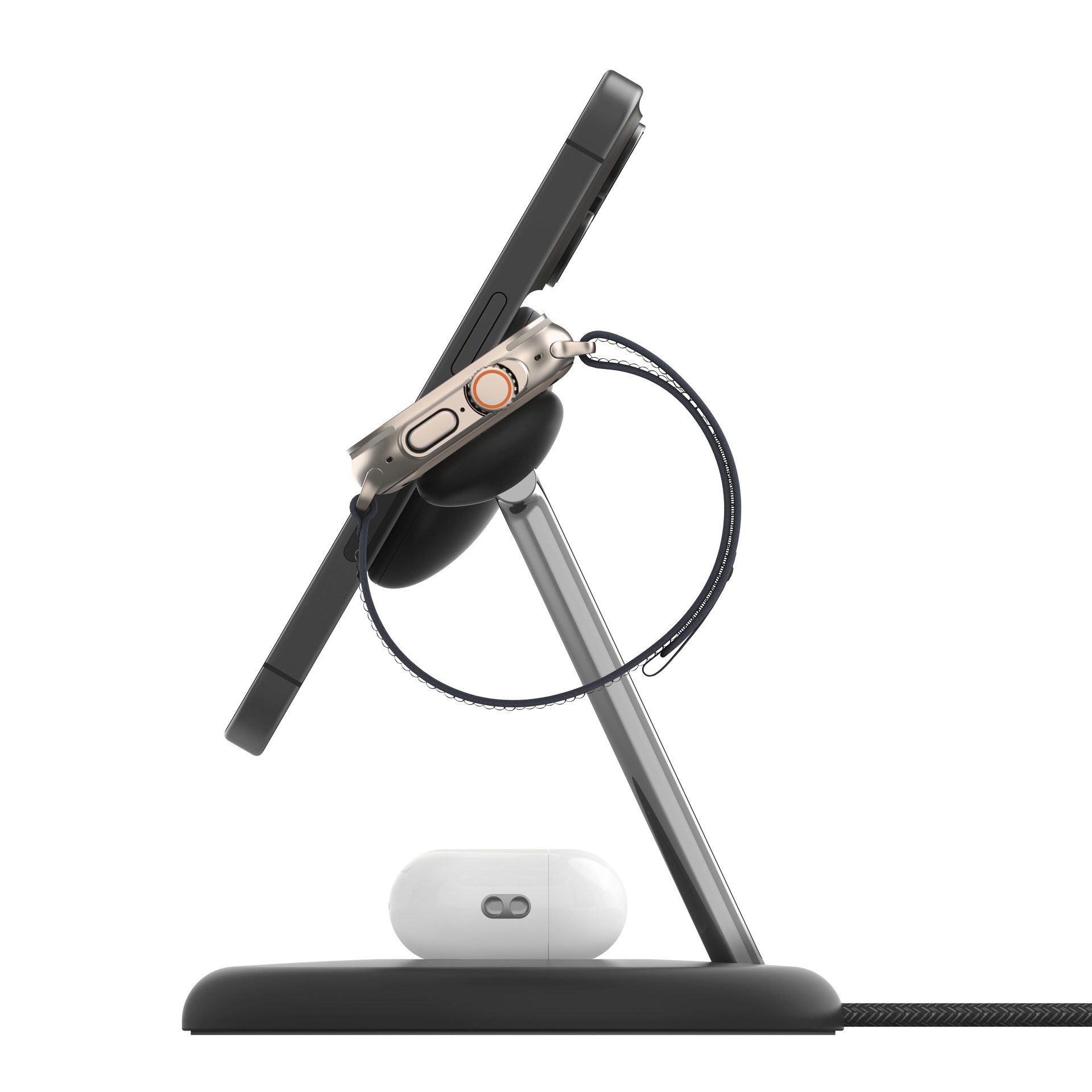 Belkin BoostCharge Pro 3-in-1 Ladestation (iPhone 17/Air/16/15, Pixelsnap, AirPods, Apple Watch) – Bild 5 von 5