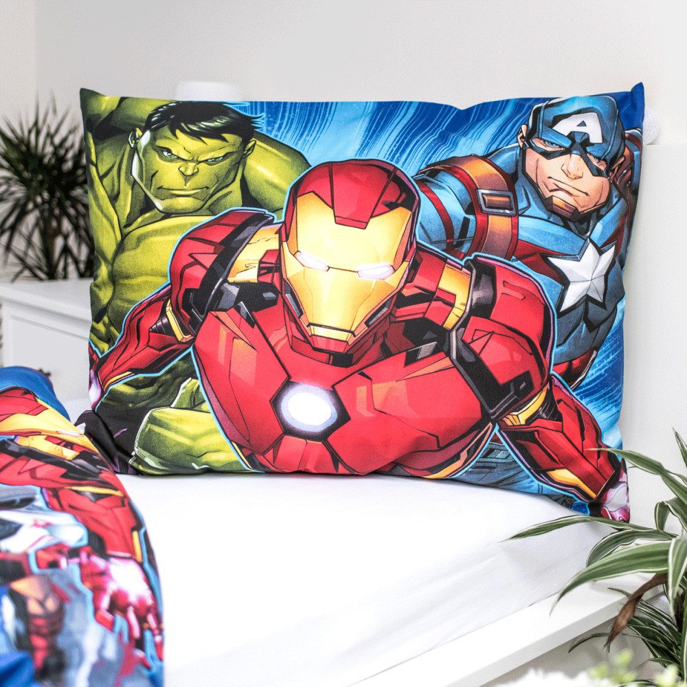 The AVENGERS Kinderbettwäsche Avengers Brands Bettwäsche 140x200cm 70x90cm