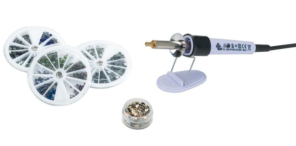 Selva Technik Kreativset Bastelset mit Strass und Nieten
