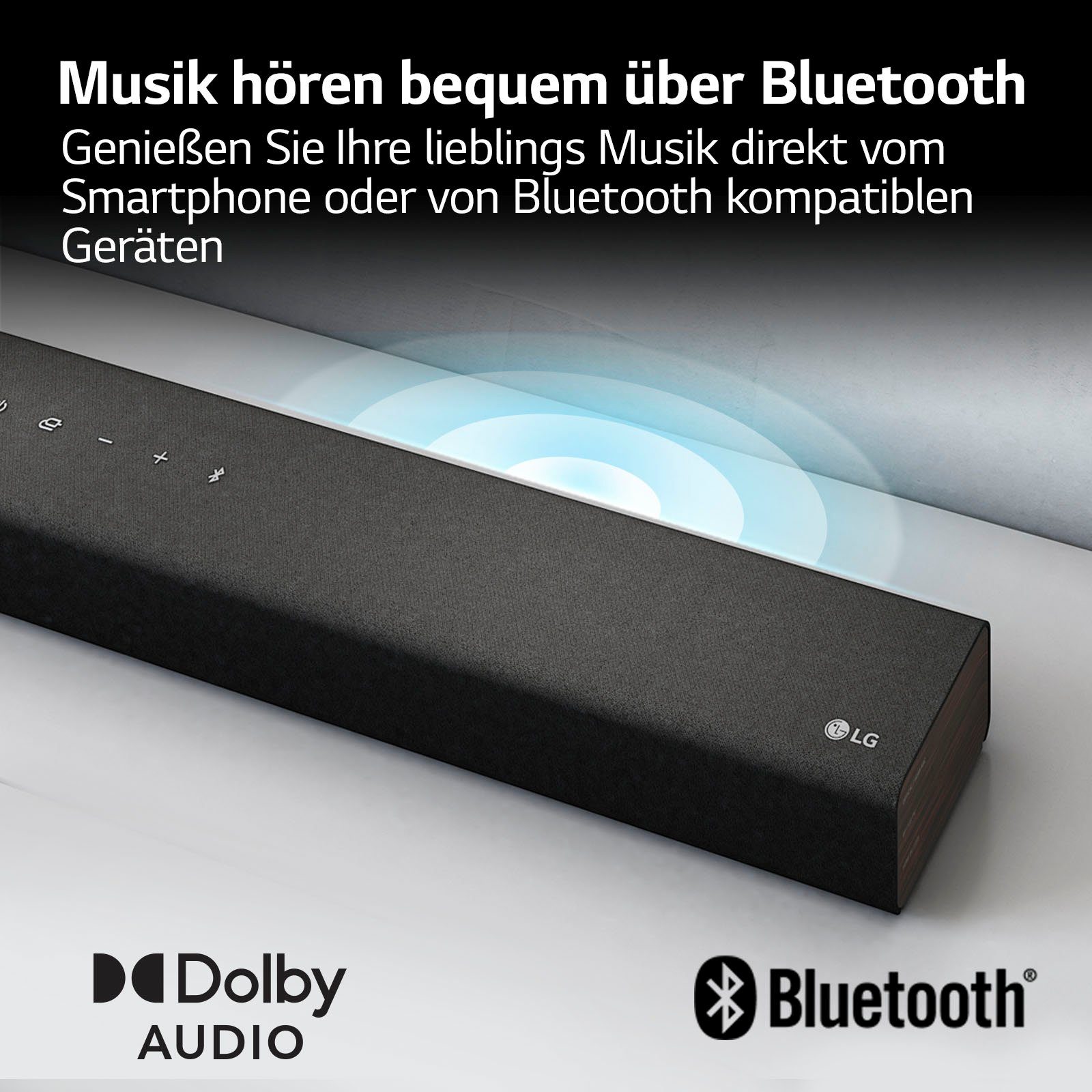 LG DS40Q Pro,Hi Subwoofer) (Bluetooth, Sound Share,kabelloser 2.1 Res Soundmode AI Audio,TV 300 W, Soundbar