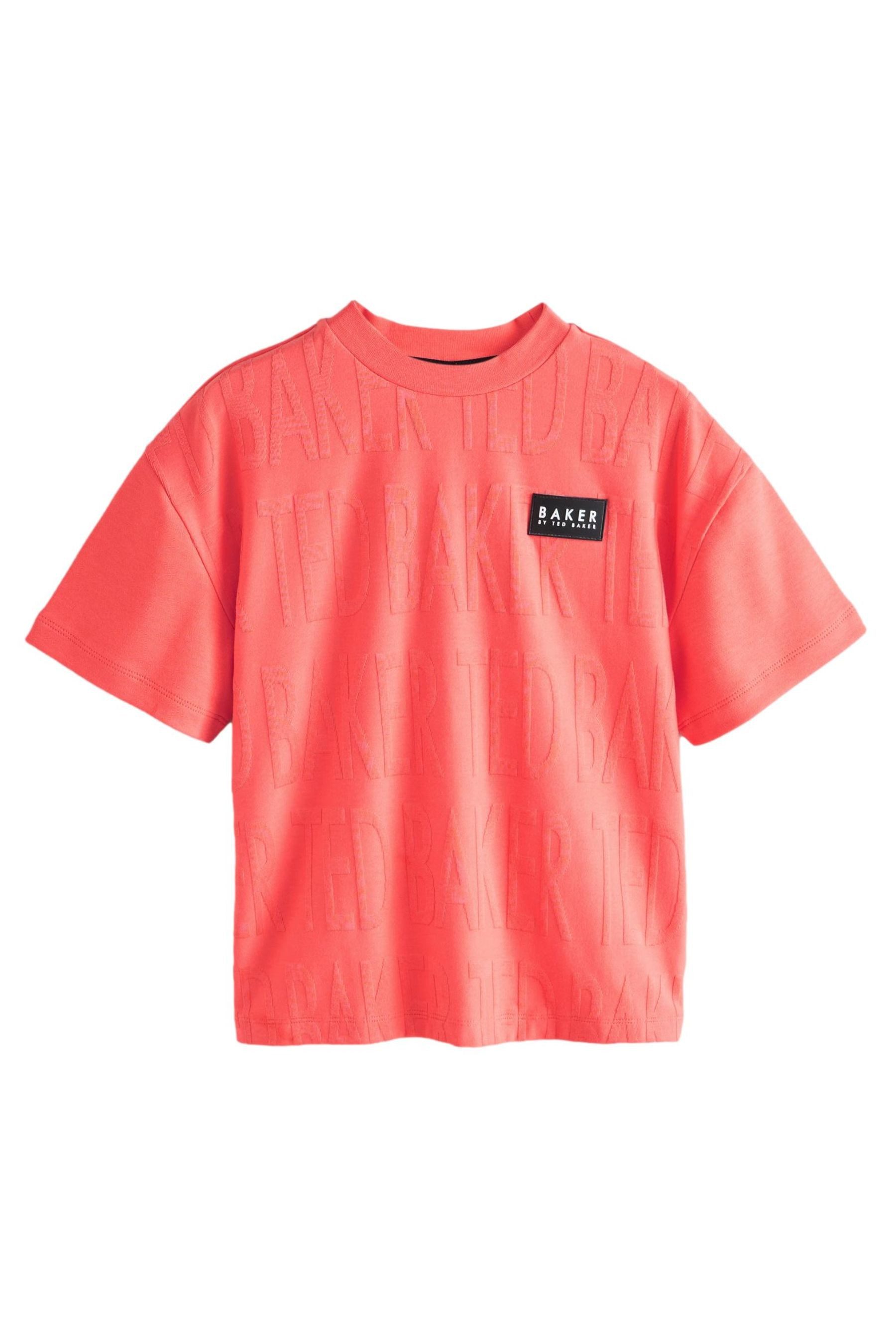 T-Shirt Baker by Ted Baker Strukturiertes T-Shirt
