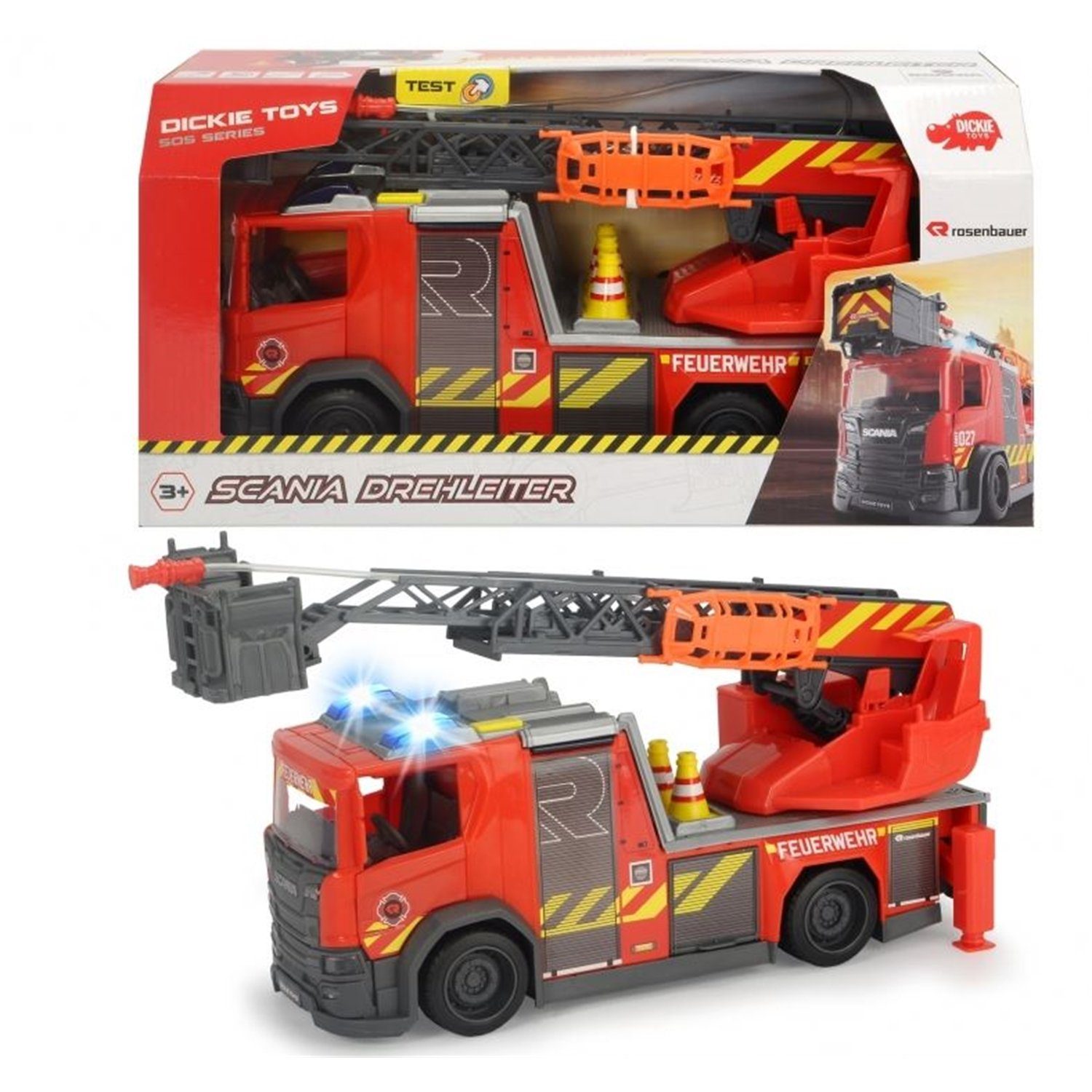 Dickie Toys Spielzeug-Polizei 203716017 Scania Drehleiter günstig online kaufen