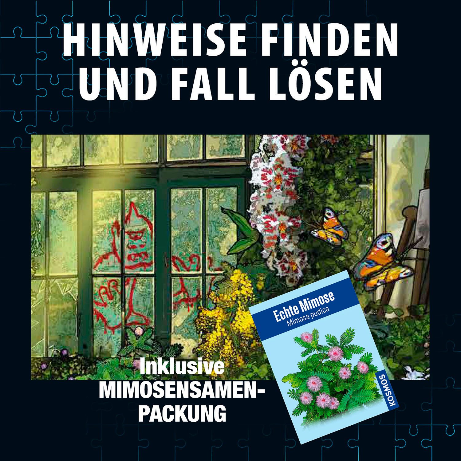 Kosmos Puzzle Krimipuzzle Die drei ??? Die Blüte des Verderbens, 300 Puzzleteile, Made in Germany