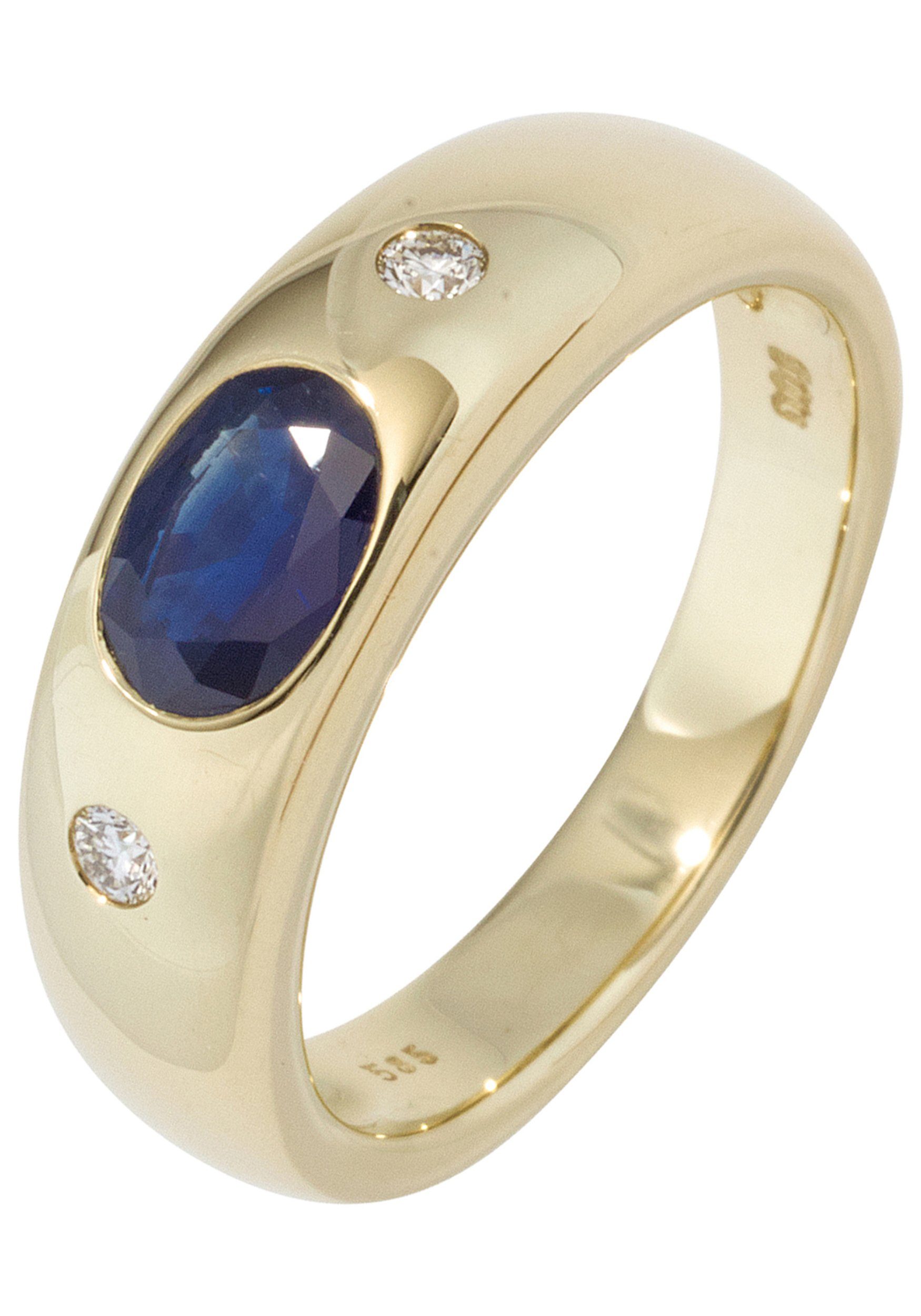 JOBO Diamantring, 585 Gold mit Safir günstig online kaufen