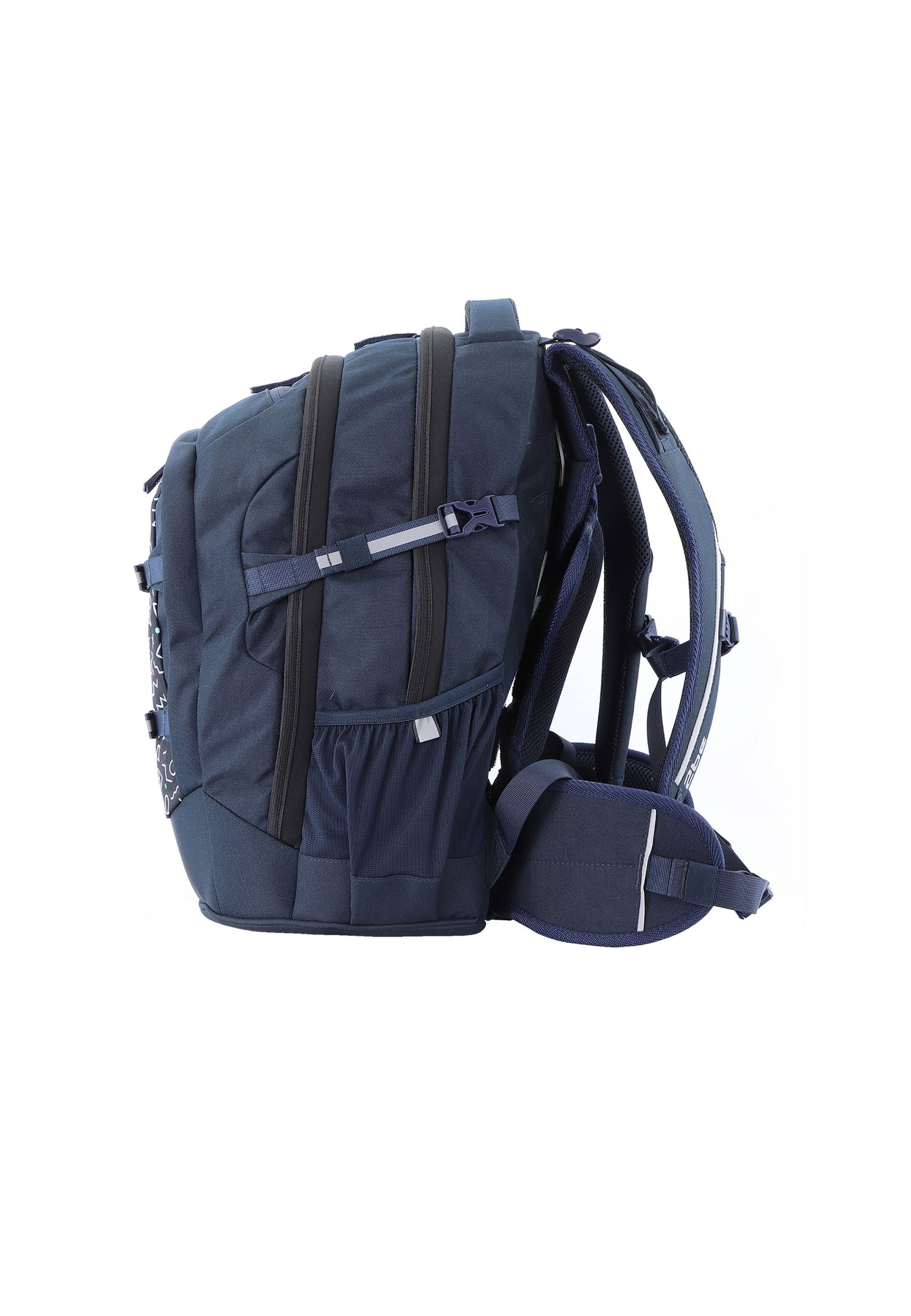 Schulrucksack und Federmäppchen 2be Turnbeutel mit Navy Blue,