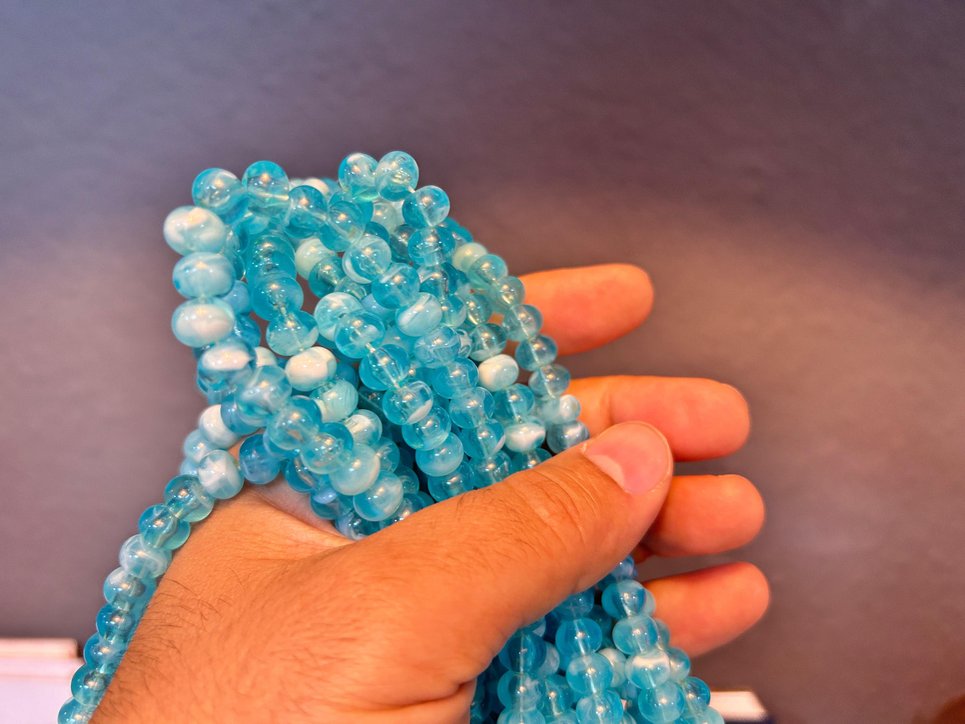 TesbihBid Kettenanhänger Gebetskette Tesbih Misbaha islam Namaz Gebet Verehrung (500 -tlg) (Arabisch, 500-tlg., Namaz), Blau Zikr Tasbeeh