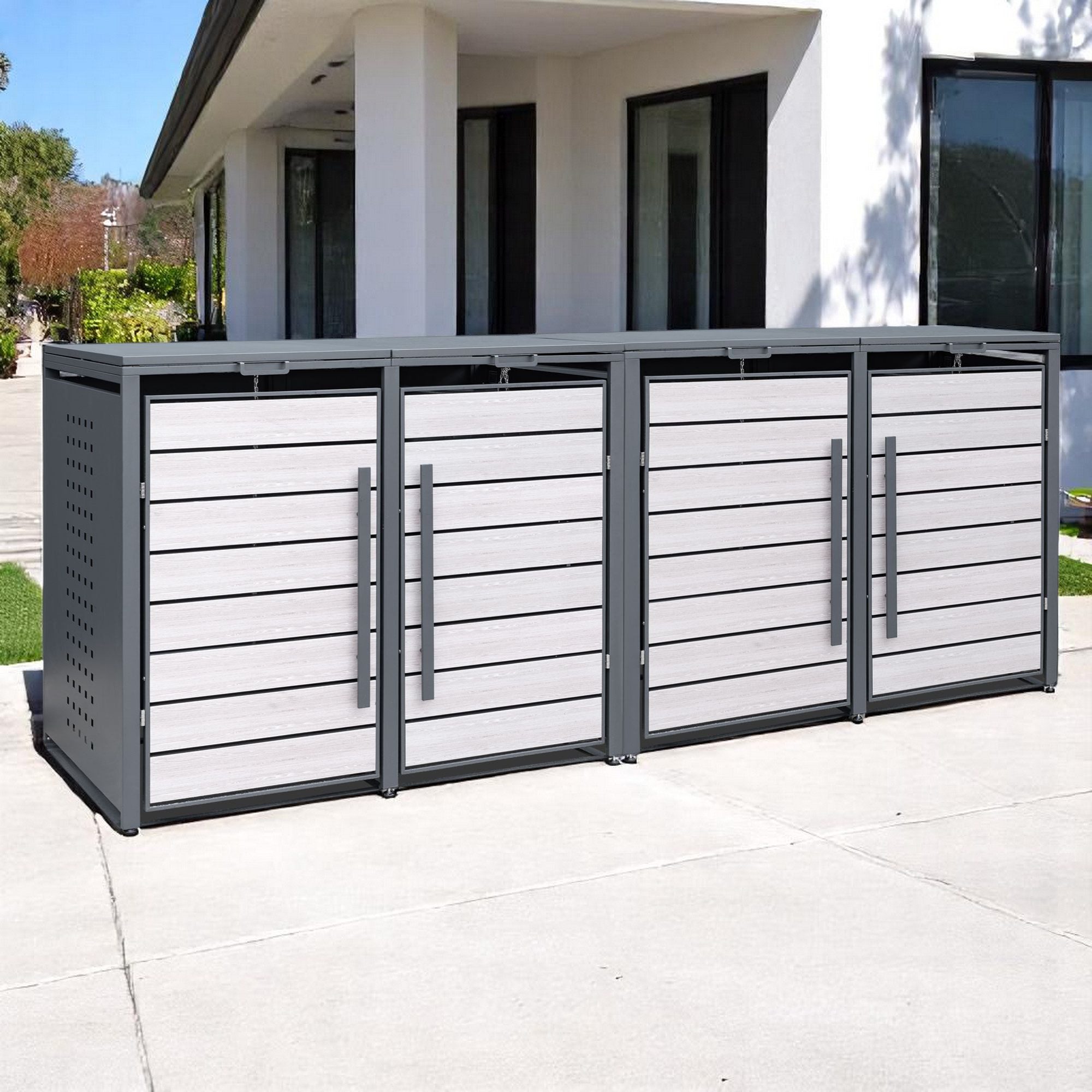 osoltus Gerätehaus osoltus BoxyWood4 Mülltonnenbox inkl. günstig online kaufen