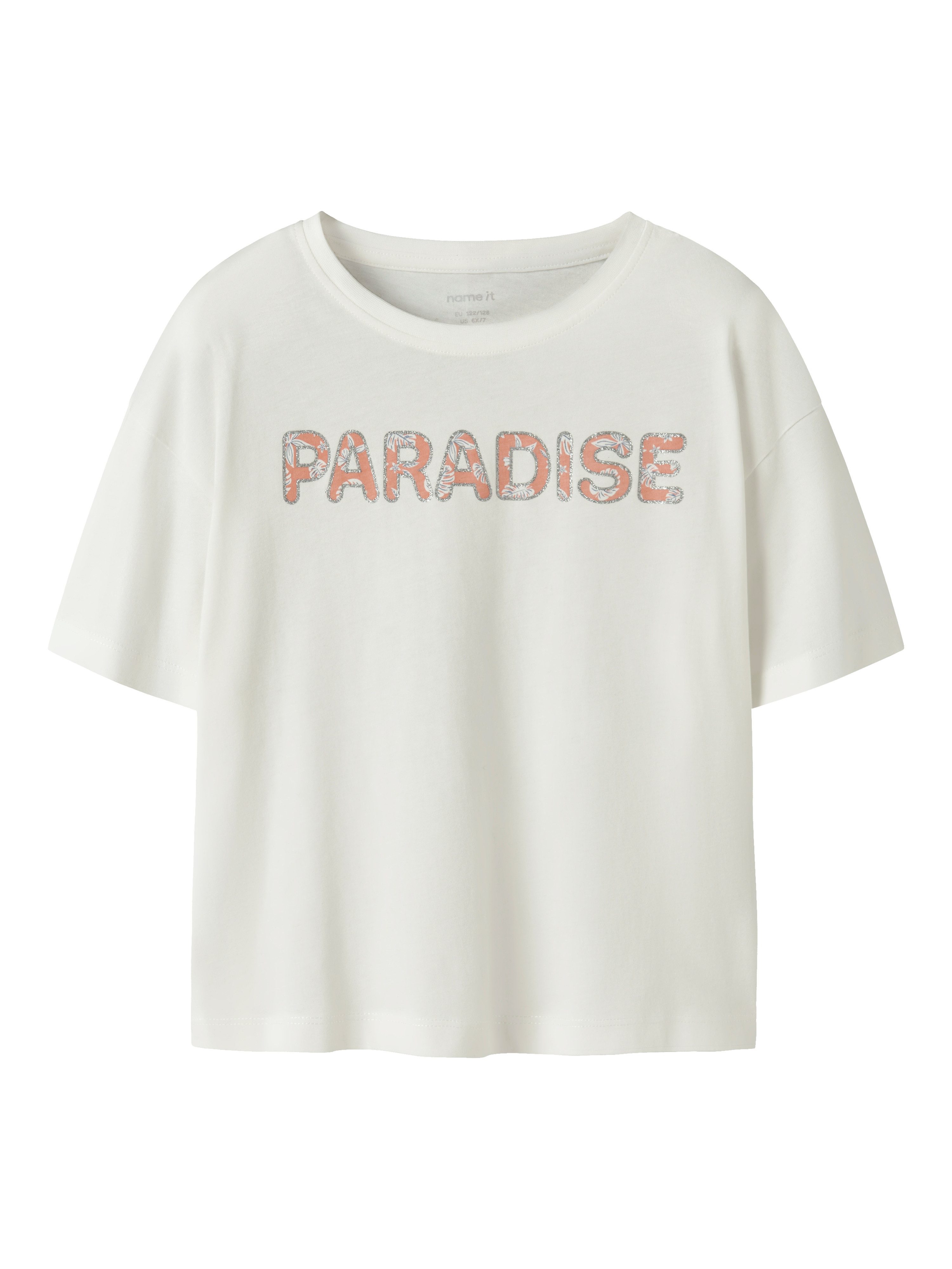 Name It Kurzarmshirt NKFVONAYA SS RLX TOP NOOS Baumwolle, Druck