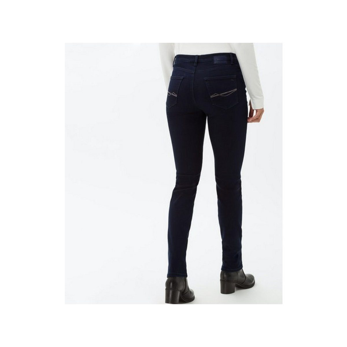 Brax 5-Pocket-Jeans (1-tlg) dunkel-blau