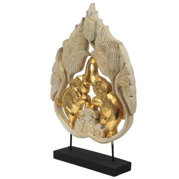 Oriental Galerie Dekofigur Skulptur Elefantenpaar Weiß (1 St)
