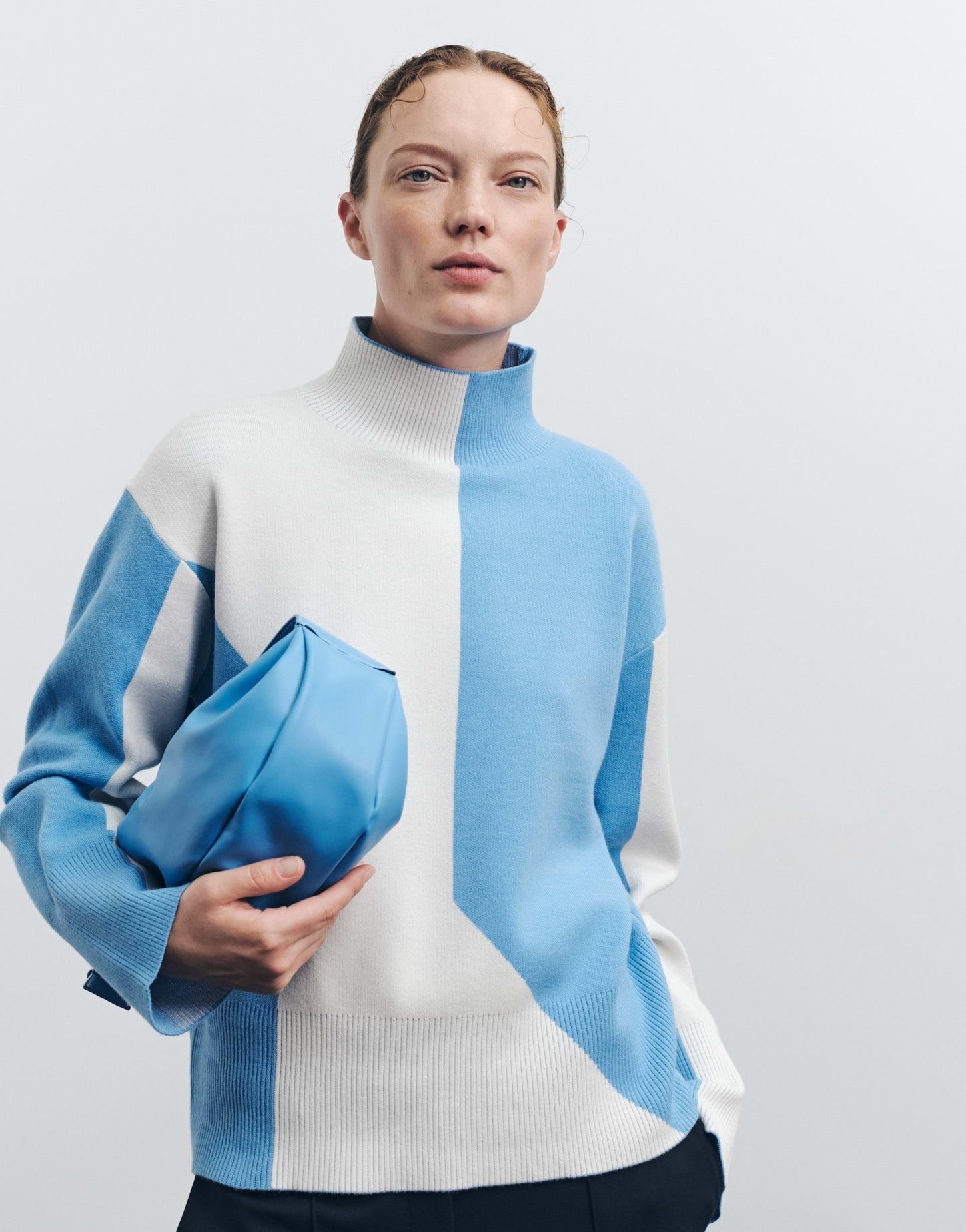 someday Strickpullover Strickpullover TAMIELA Loose mit Color Blocking