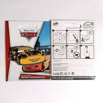 Disney Aufnäher Bügelbild, Aufbügler, Applikationen, Patches, Flicken, zum aufbügeln, Polyester, CARS JEFF GORVETTE - Größe: 7 x 3,7 cm