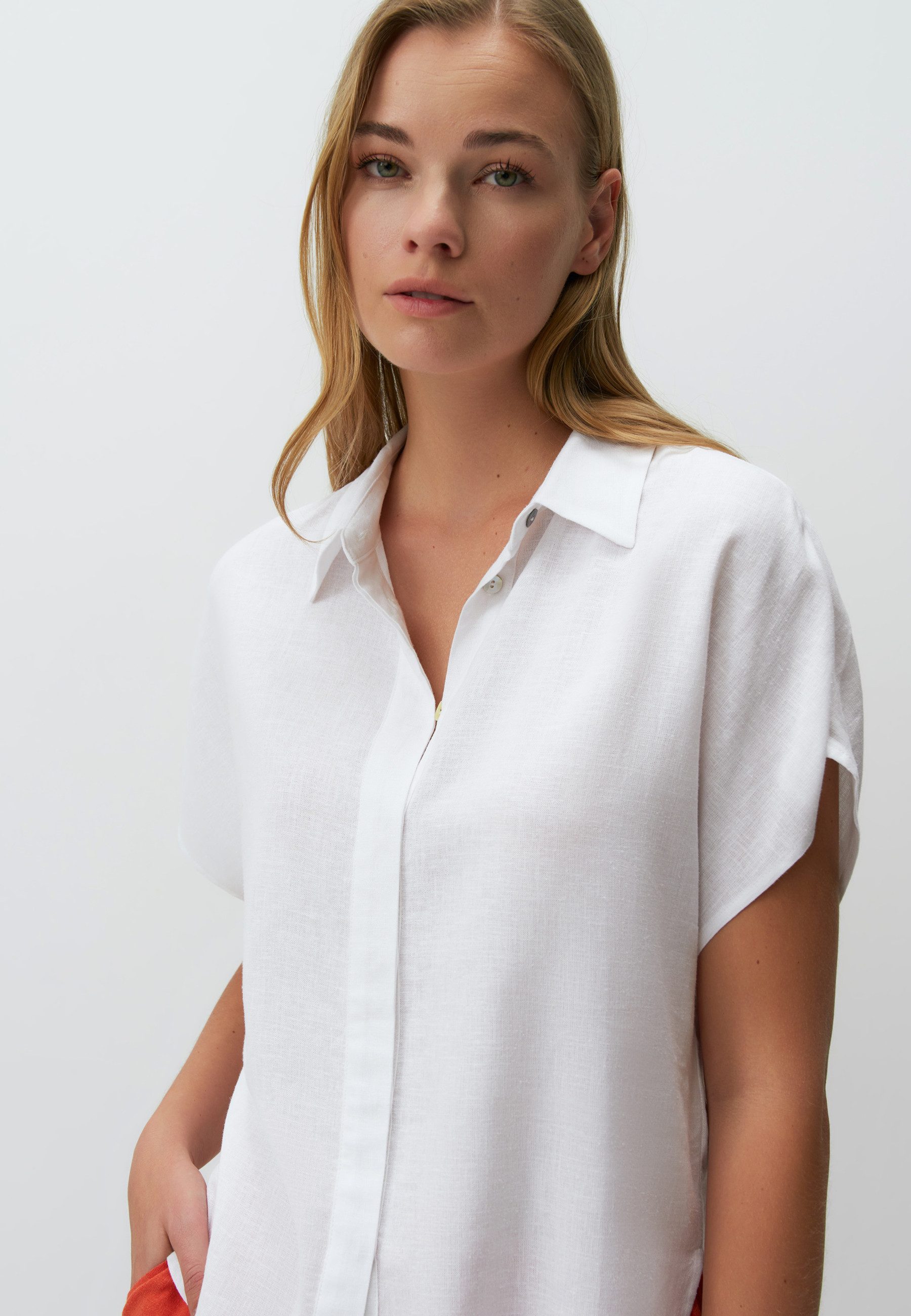 Jimmy Key Shirtbluse Kurzärmlig Leinen Hemd günstig online kaufen