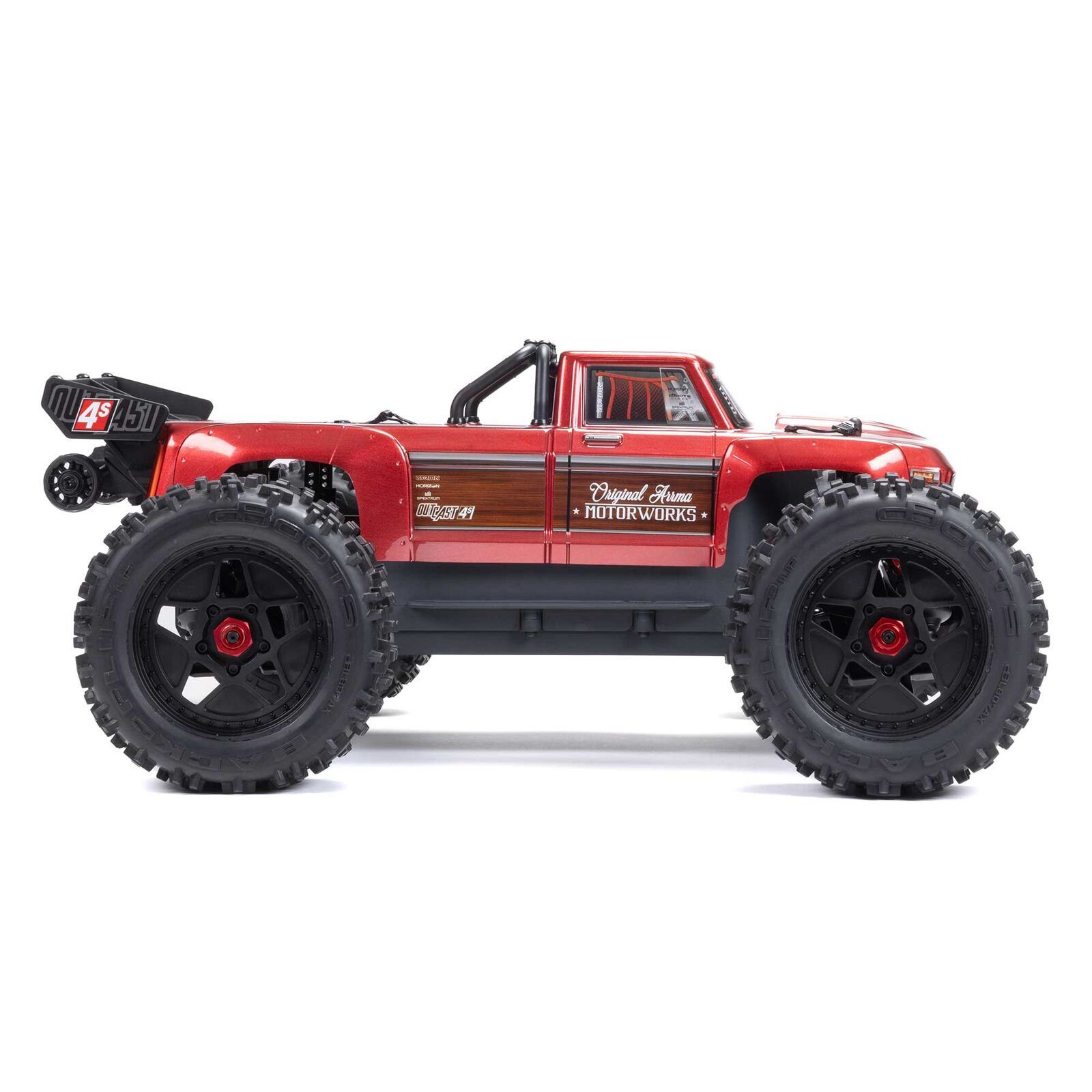 Arrma RC-Buggy Arrma OUTCAST 4X4 4S V2 RC BLX Stunt Truck RTR 1:10 Rot