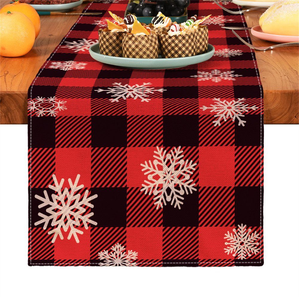 Dekorative Tischläufer Tischläufer für Weihnachtsdekoration Dekoration Tischflagge, Weihnachts Partys, Familientreffen, (1-tlg), Weihnachten