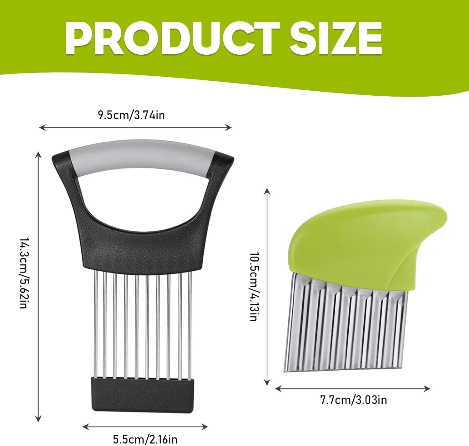 Gemüseschneider Zwiebelschneider Wellenmesser Kartoffelschneider Gemüseschneider