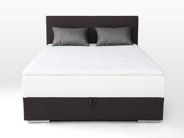 Moebel-Eins Boxspringbett, TALIDO Boxspringbett/Singlebett mit Bettkasten inkl. Topper