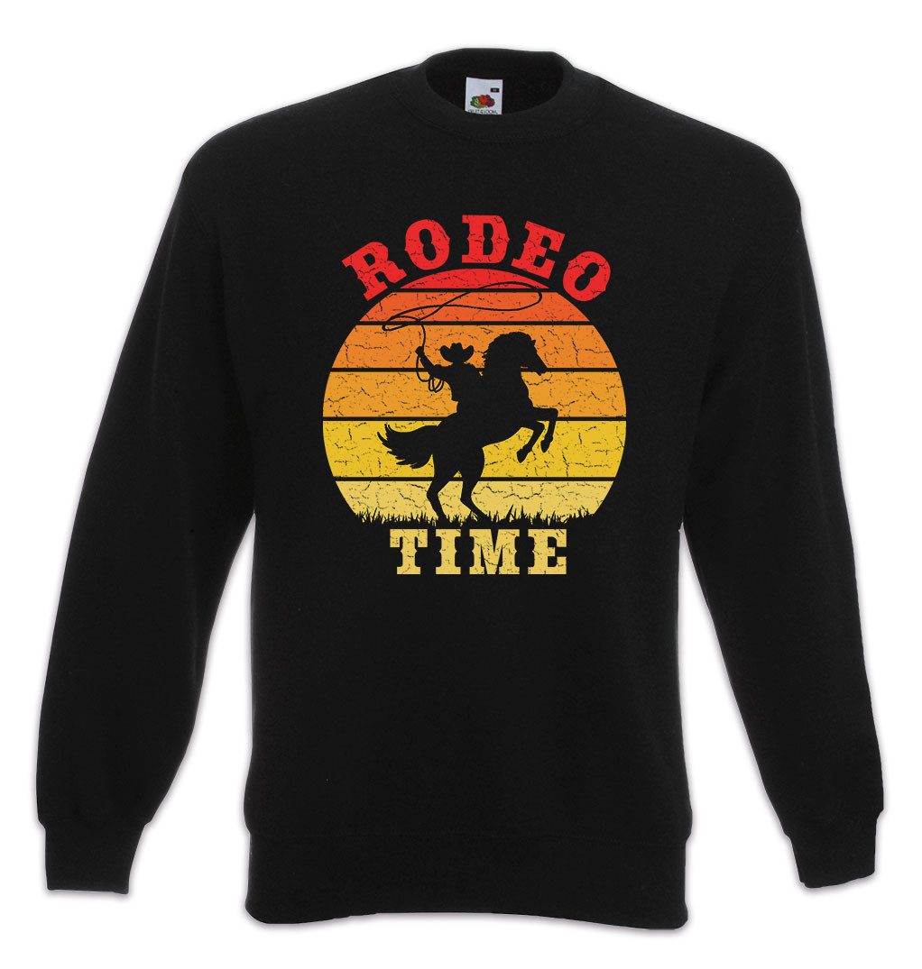Sweatshirt Rodeo Time Sweatshirt Pferd Cowboy Country Horse Cowgirl Hut Lasso