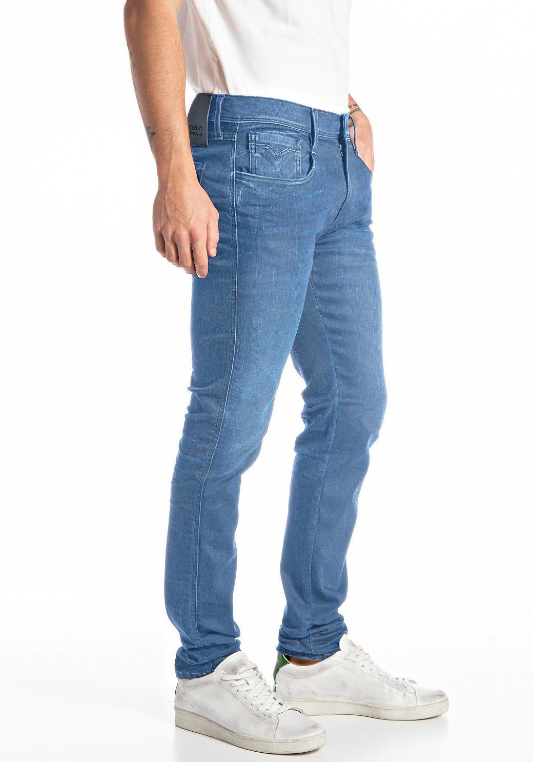light Slim-fit-Jeans Replay ANBASS blue
