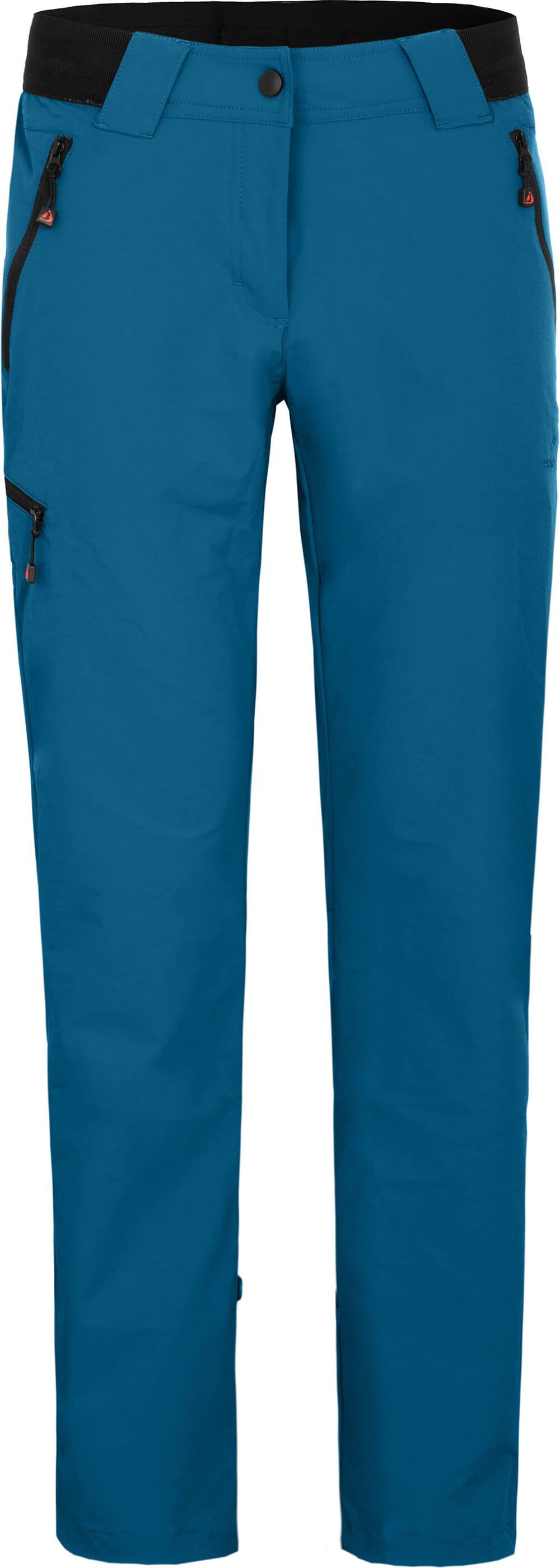 Bergson Outdoorhose VIDAA COMFORT Damen Wanderhose, leicht, strapazierfähig, Kurzgrößen, Saphir blau