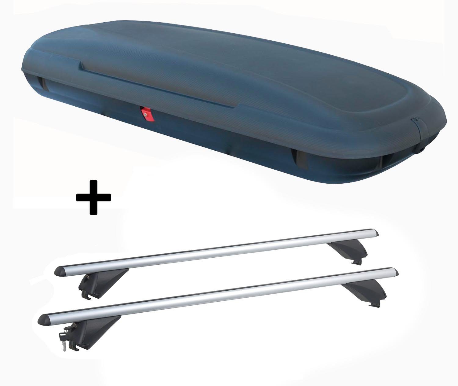 Reling), 2009-2015 (E84) X1 Dachbox, kompatibel Ihren Alu (E84) Bmw RB003 (5Türer) mit mit anliegender 2009-2015 (5Türer) Dachträger X1 VDPCA480 Bmw (Für + 480Ltr VDP carbonlook Dachbox