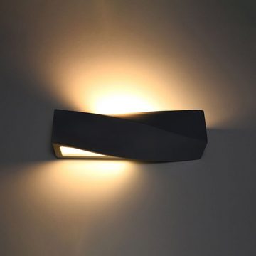 SOLLUX lighting Wandleuchte SIGMA, ohne Leuchtmittel, Das Oberteil scheint