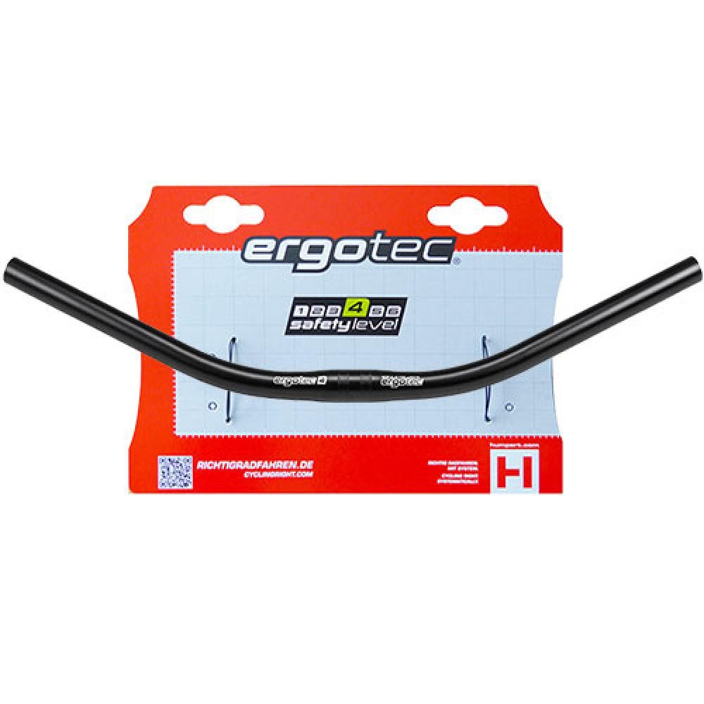 Ergotec Fahrradlenker Ergotec Lenker Bügel Moon Ø 25,4 mm 605 mm Höhe 0 mm 23° schwarz