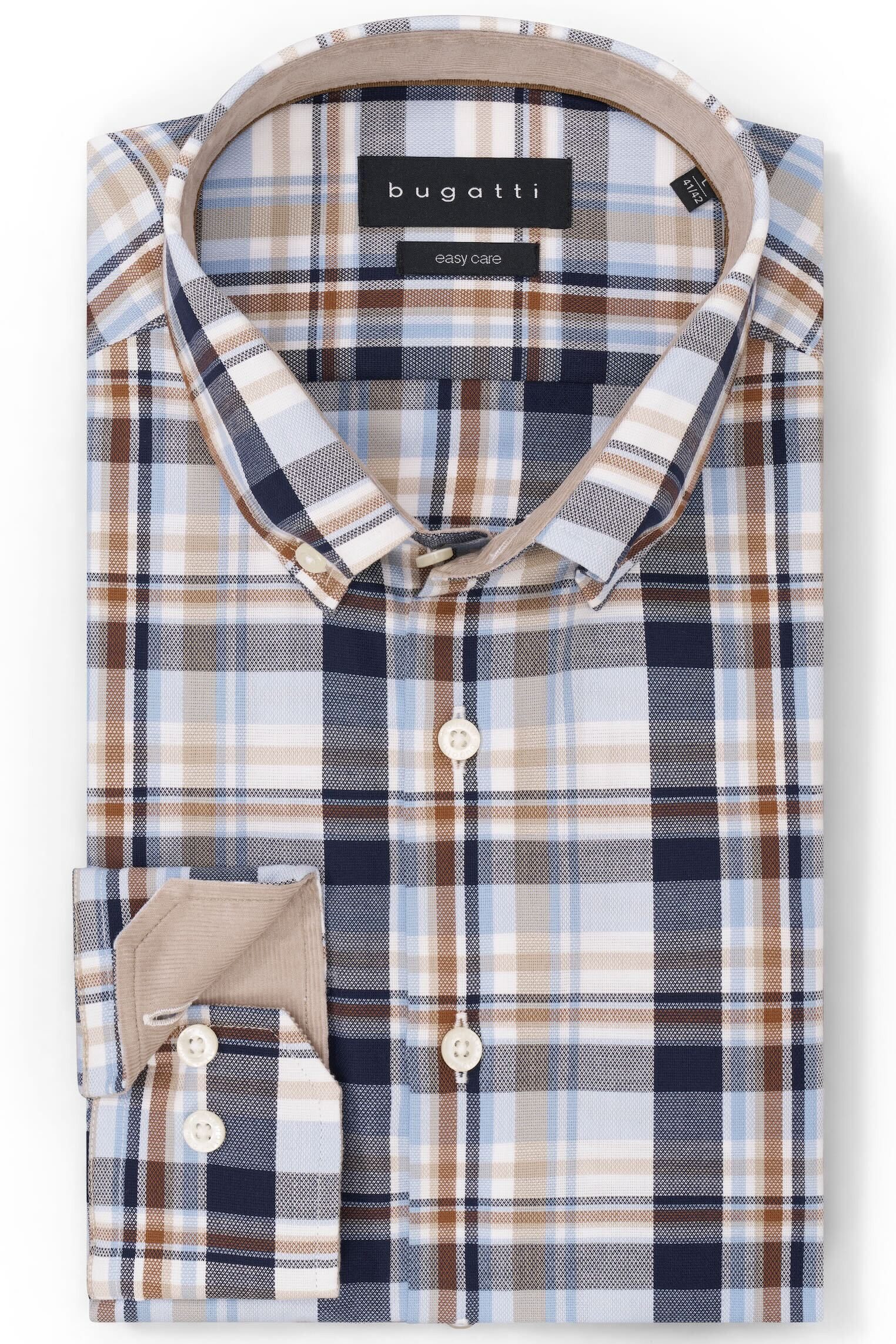 bugatti Businesshemd Modern Fit mit Easy-Care Funktion