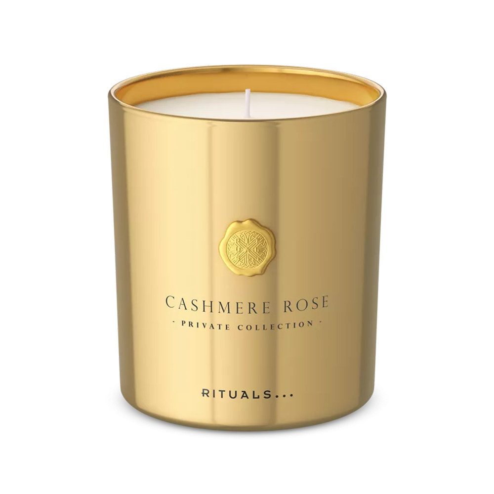 Rituals Duftkerze Rituals Cashmere Rose Scented Candle 360g. (1-tlg), Luxuriöse Duftkerze mit Cashmere Rose Duft