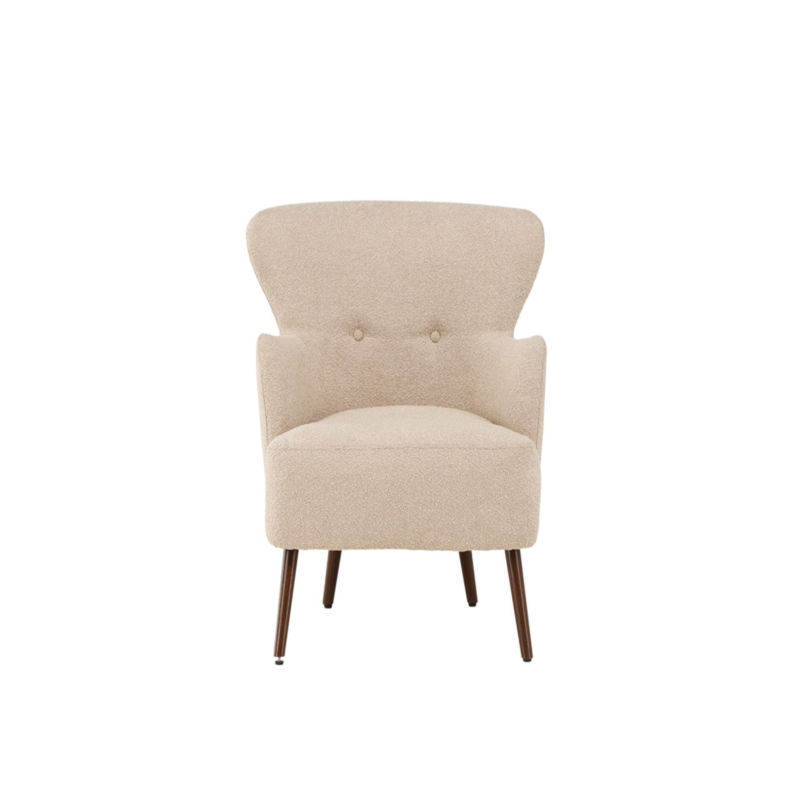 Endorphin Sessel Sessel Lincoln, moderner Loungesessel mit Armlehne, Beige