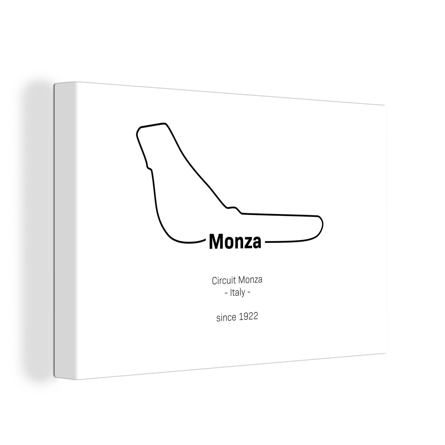 OneMillionCanvasses® Leinwandbild Formel 1 - Monza - Rennstrecke, (1 St), Wandbild Leinwandbilder, Aufhängefertig, Wanddeko, 30x20 cm