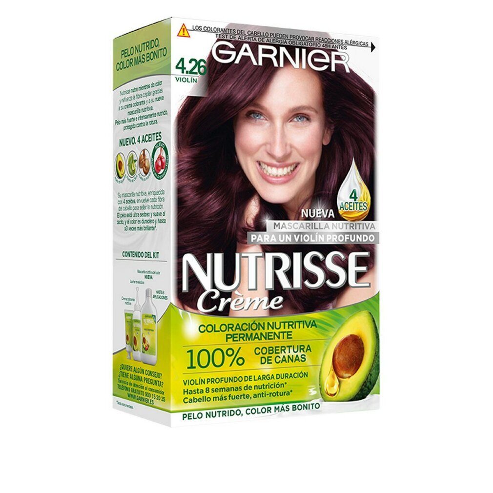 GARNIER Haarpflege-Set Nutrisse Crème Nourishing Color 4.26 Violin