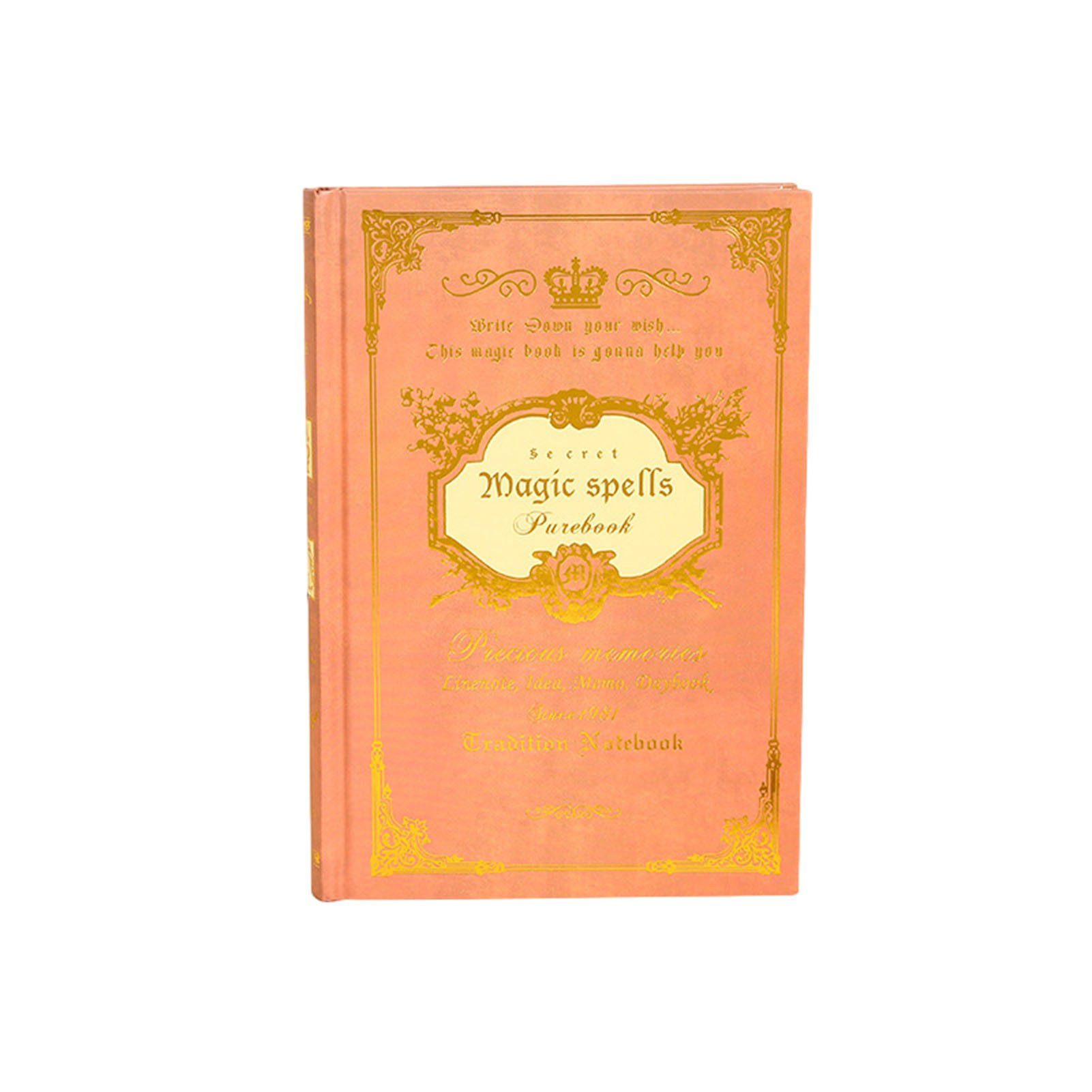 Blusmart Notizbuch A5-Notizbuch Im Vintage-Stil Für Studenten, Vielseitig Einsetzbar, Tagebuch orange