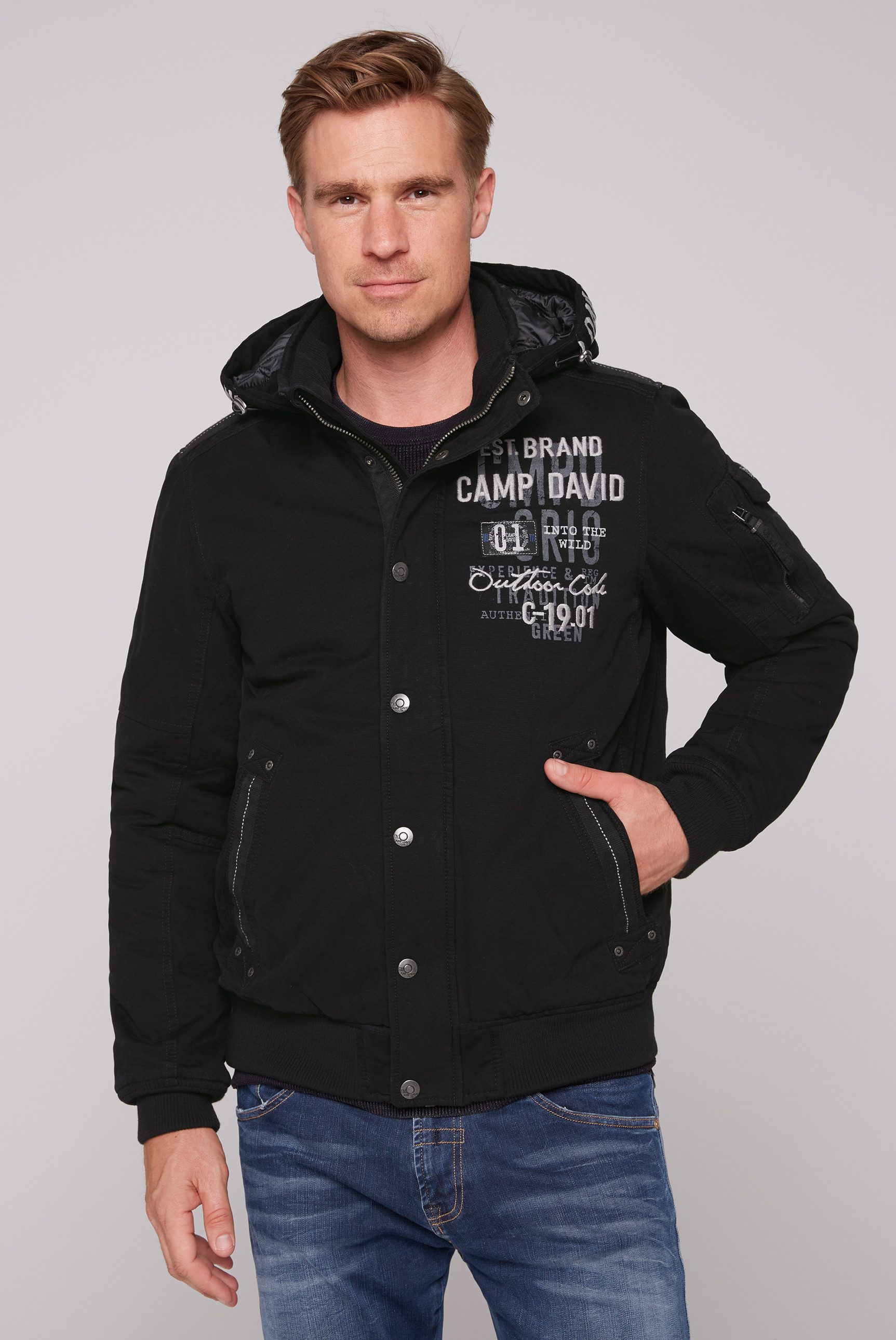 Pullover Camp David Rosa Lila Hoodie Camp David Hoodie Pink