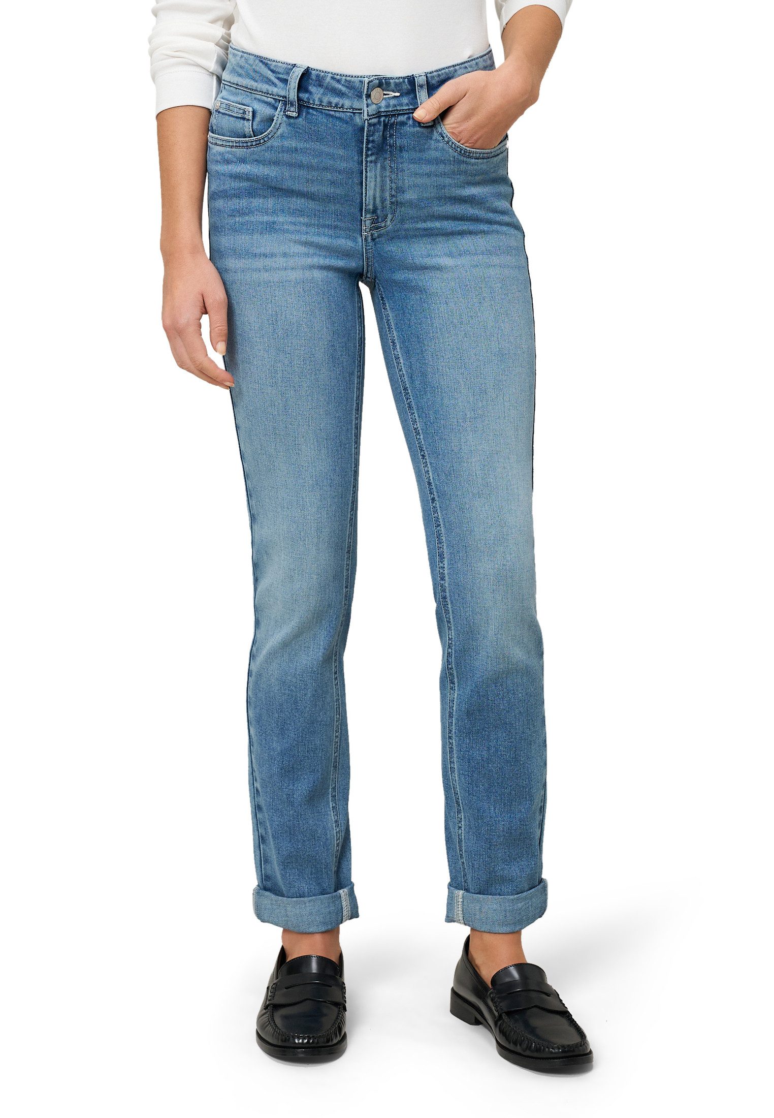 Zero Slim-fit-Jeans Damen Style Orlando schmales Bein 32 Inch