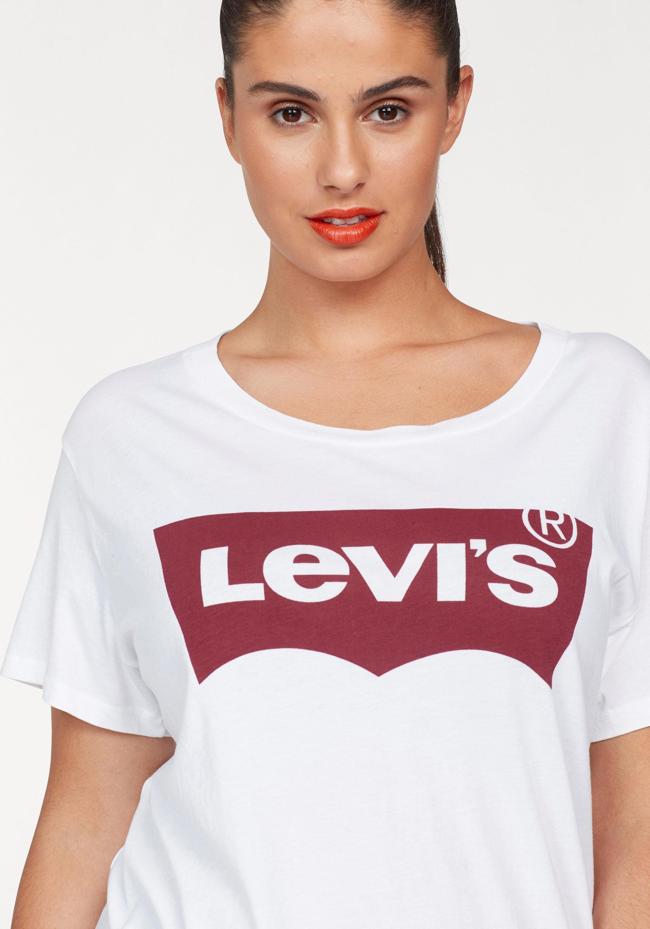 Perfect Batwing-Logo weiß-rot Plus Tee mit Levi's® T-Shirt