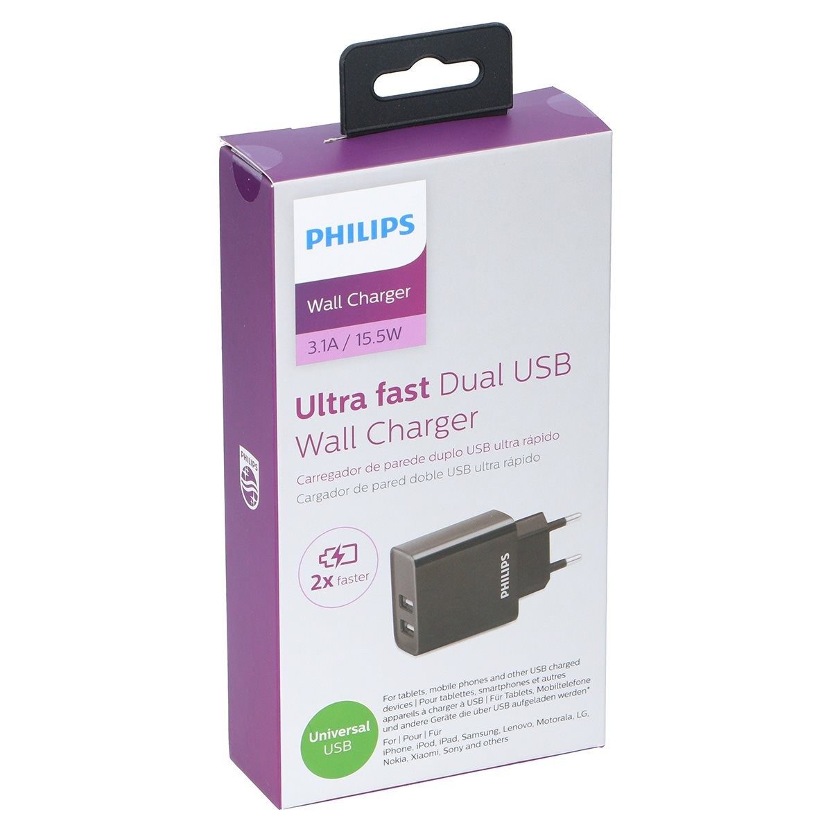 Philips Philips Doppelladegerät DLP2610/12 USB-Ladegerät