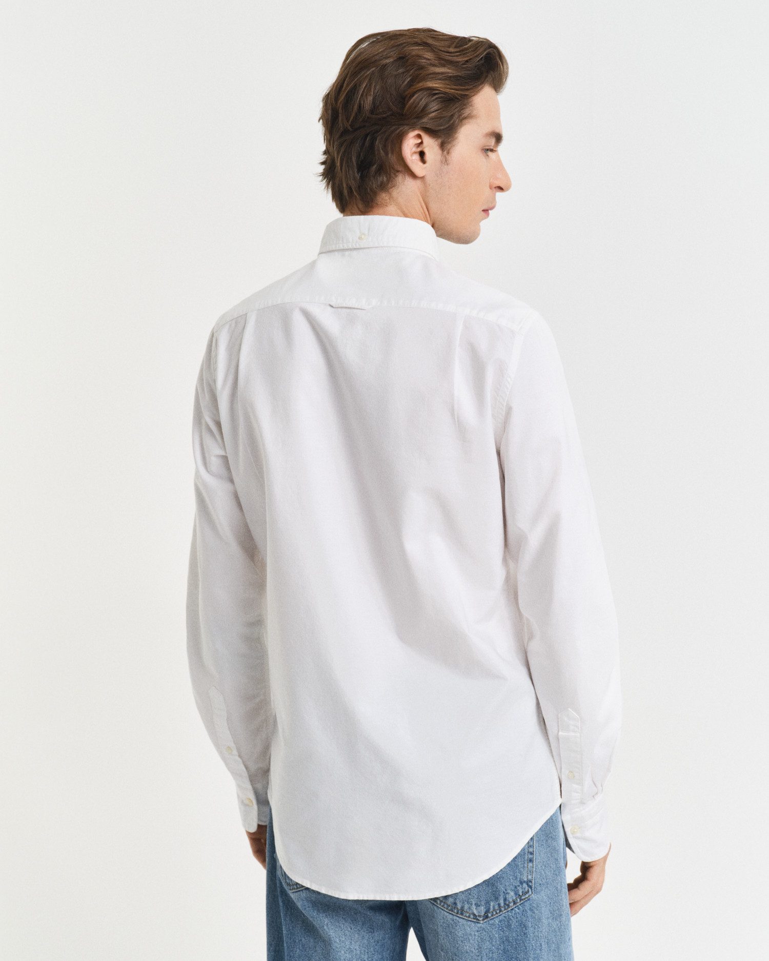 Gant Langarmhemd Slim Fit Oxford Hemd strukturiert langlebig dicker Oxford Hemd Slim Fit – Bild 5 von 5