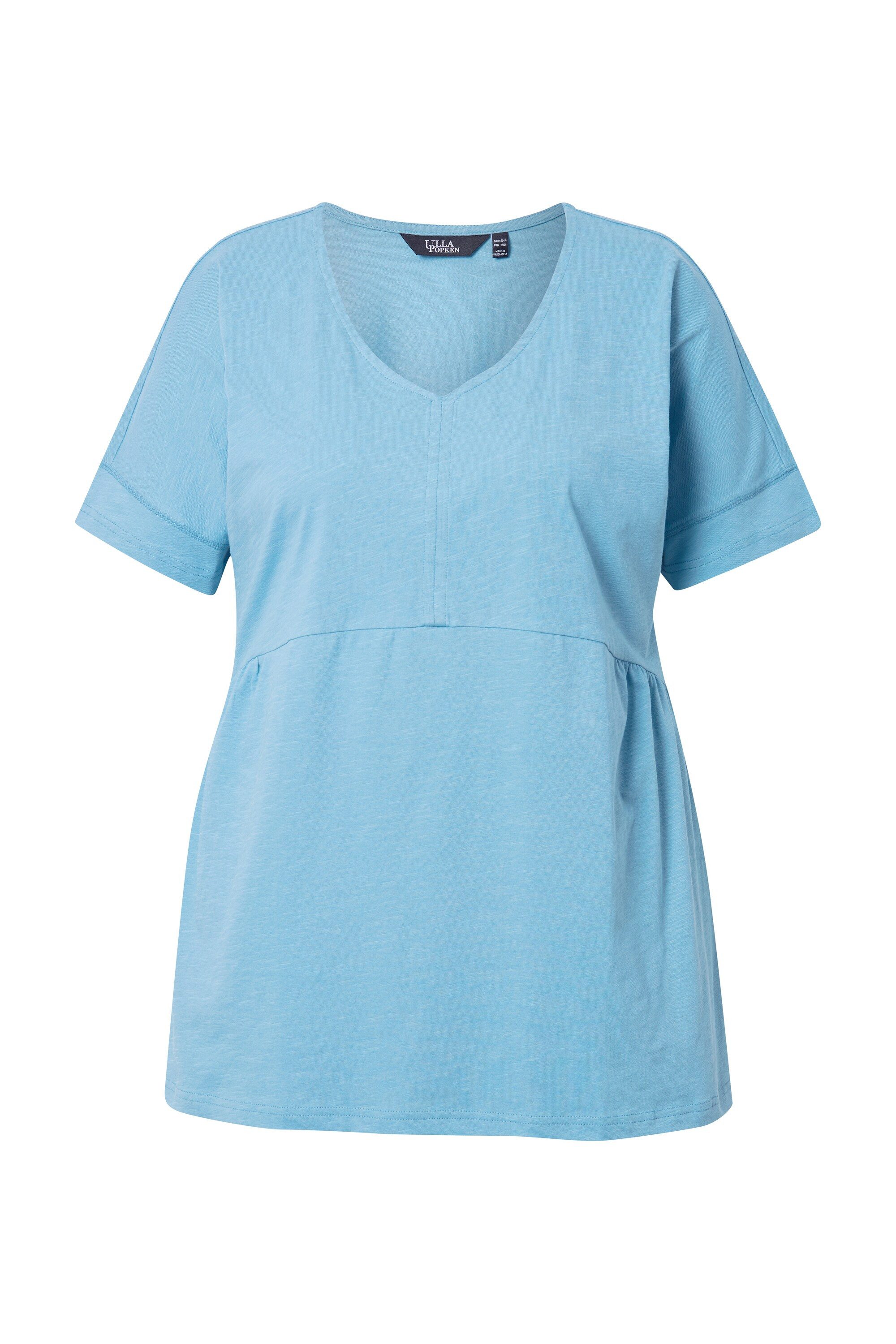 Ulla Popken T-Shirt T-Shirt Raffung A-Linie günstig online kaufen