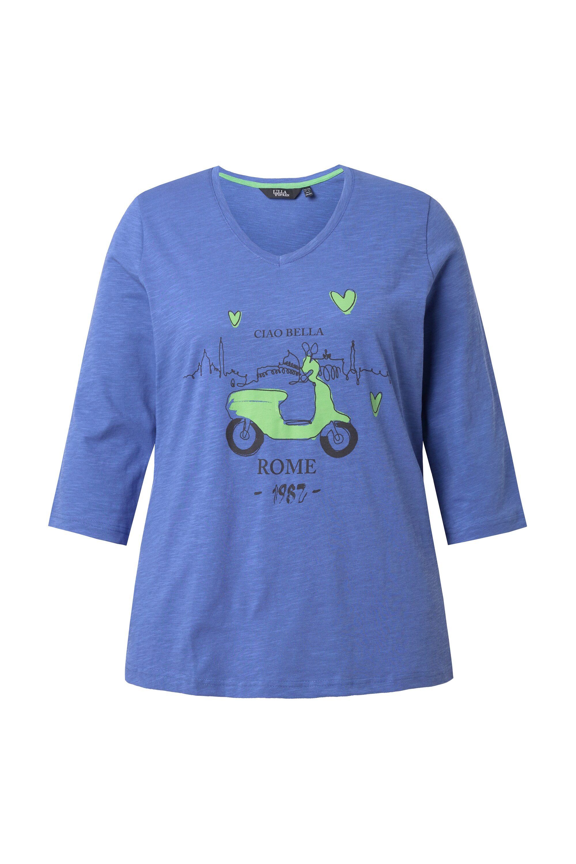 T-Shirt Shirt Ciao Bella Classic V-Ausschnitt 3/4-Arm