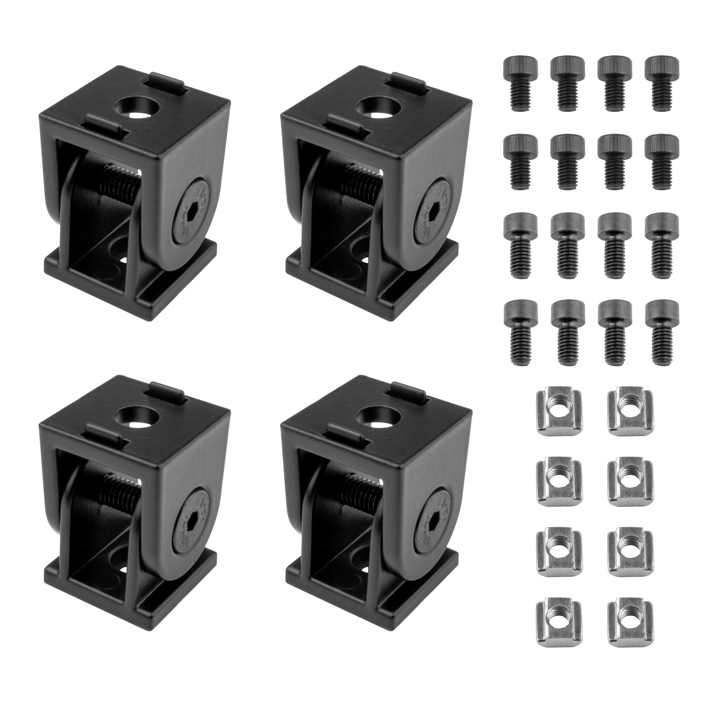 KLAK Profil KLAK 20 - Gelenkverbinder Winkelverbinder Nut 6 Profil 20er schwarz