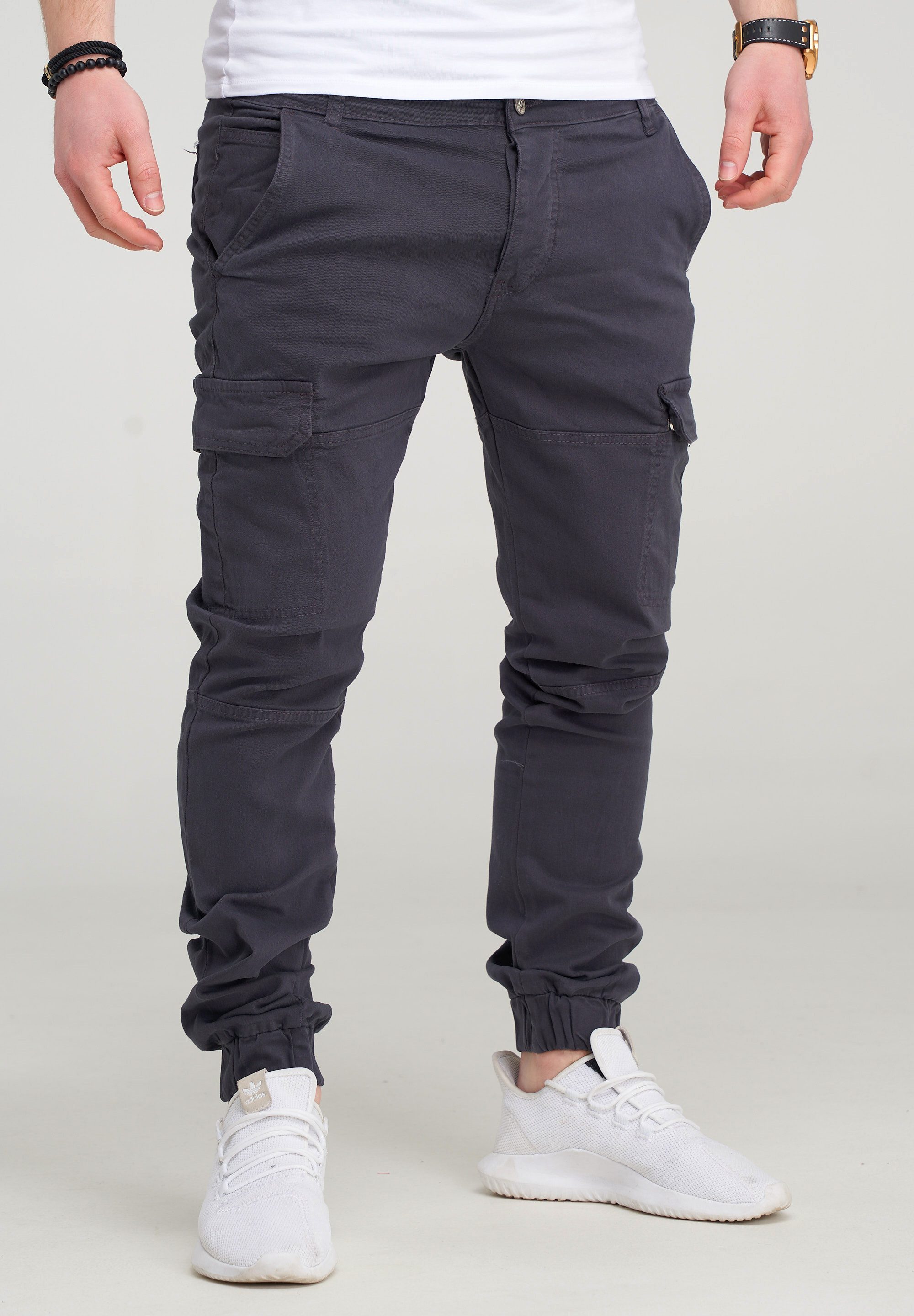 behype Cargohose BHMattheo2 im Jogging-Design