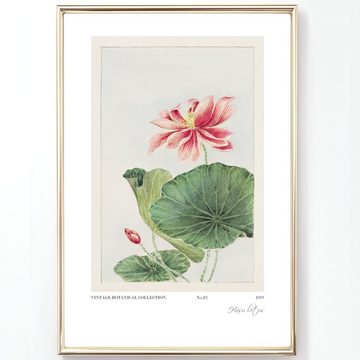 homestyle-accessoires Poster Bilder Wandbilder Kunstdrucke VINTAGE FLOWERS 6er Set Prints, Ohne Bilderrahmen