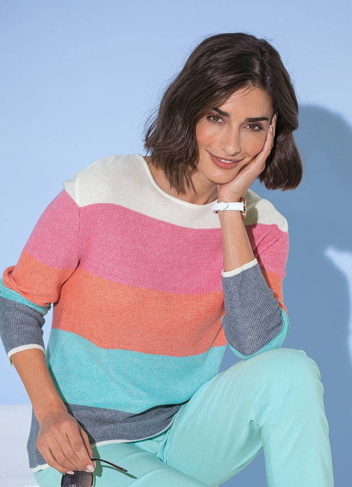 Serafini Streifenpullover günstig online kaufen