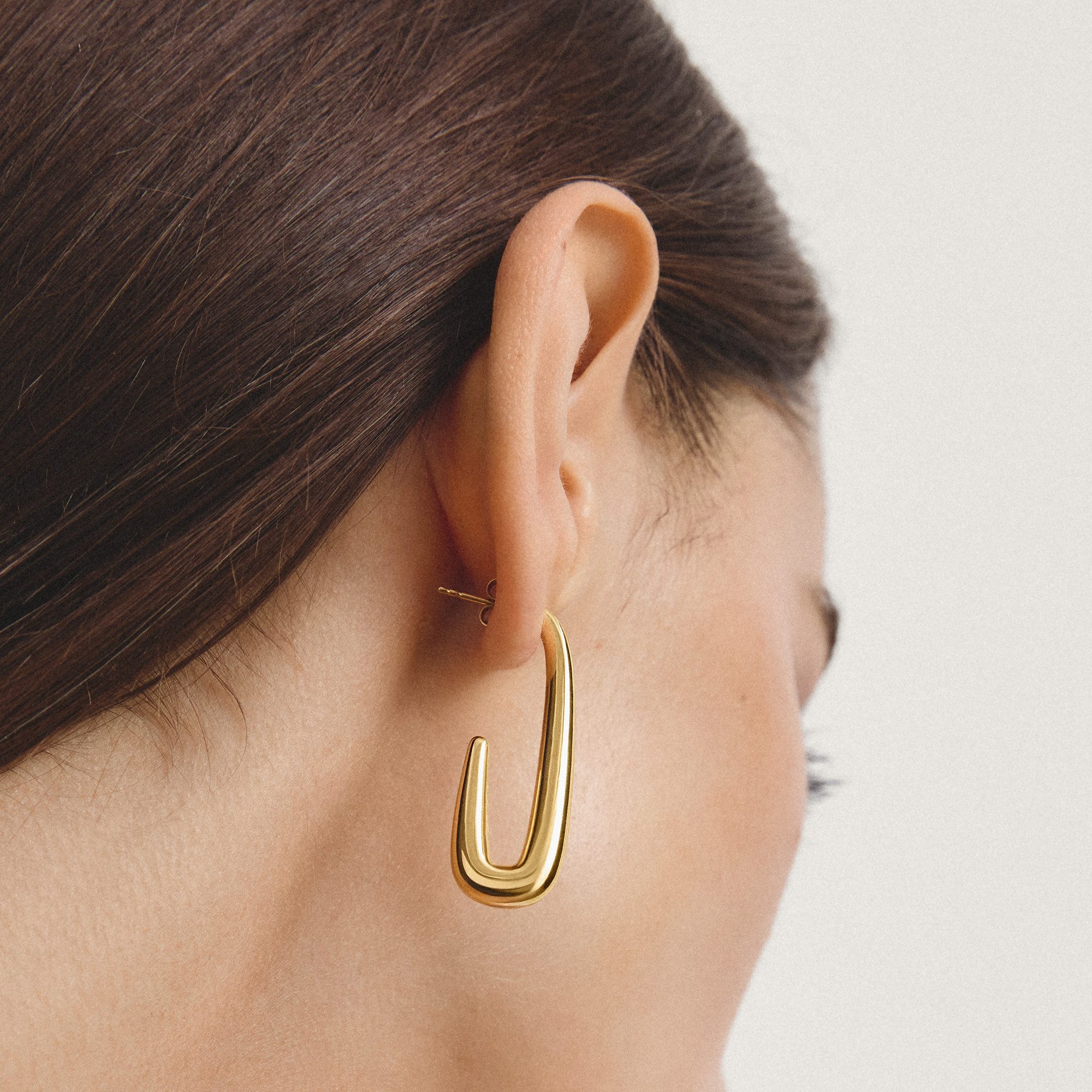 THOMAS SABO Paar Creolen Hook Creolen gelbgoldfarben