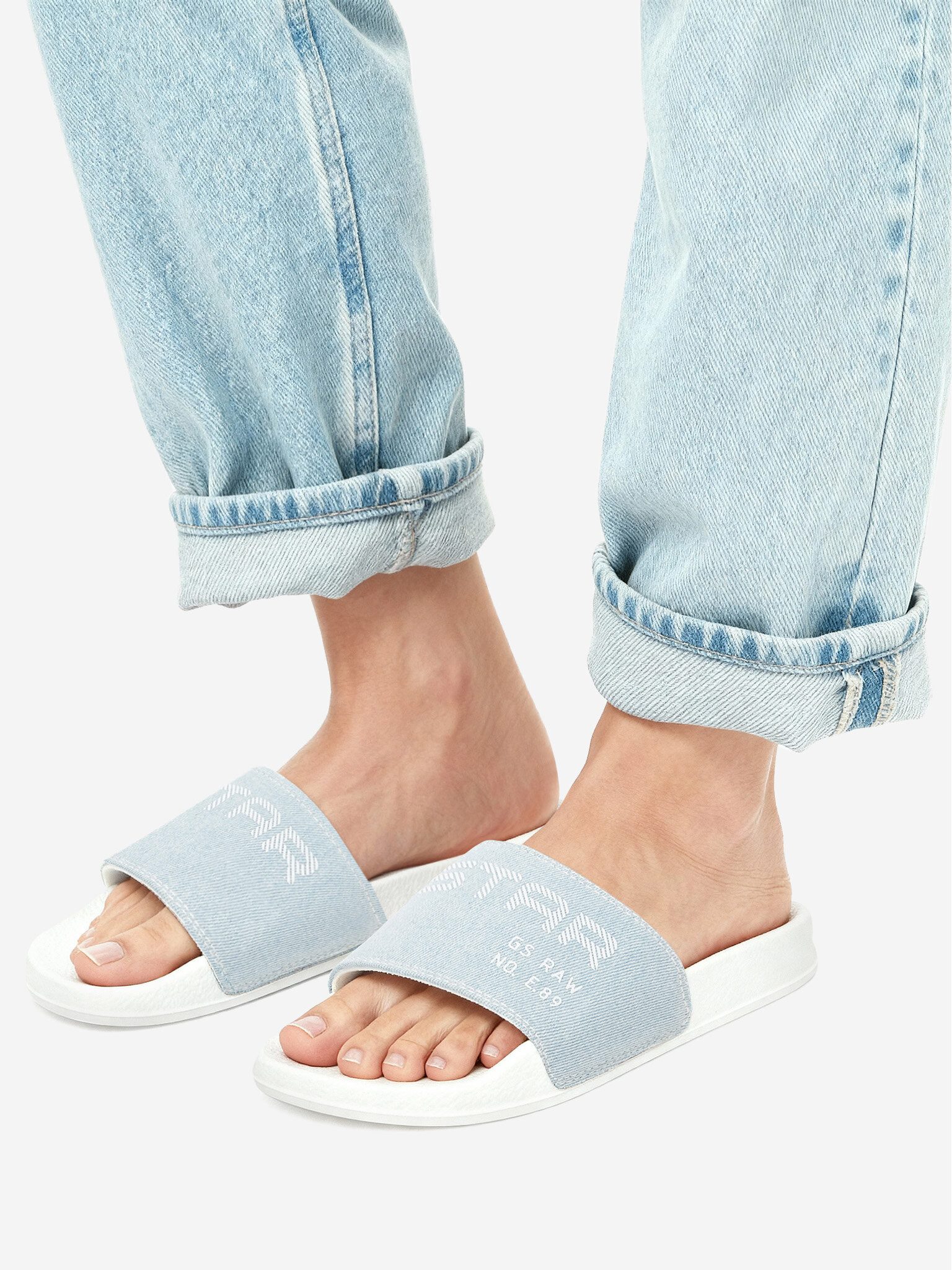 G-STAR G Star Raw Damen Flip-Flops Blau SS26-3C001 Badepantolette