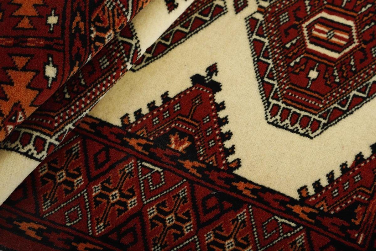 6 Trading, Orientteppich Turkaman rechteckig, Höhe: Perserteppich, mm / Orientteppich 84x124 Handgeknüpfter Nain