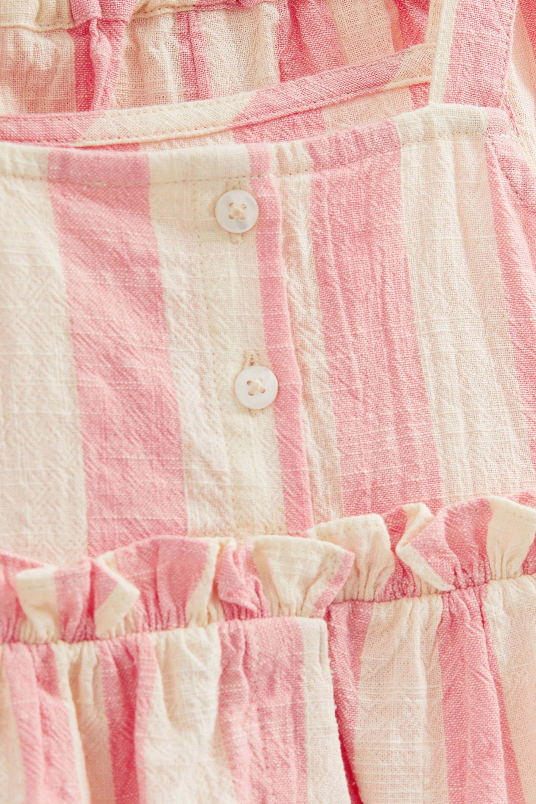 Shorts Next Shirt Set (2-tlg) & Gestreifte im Shorts und Pink Bluse